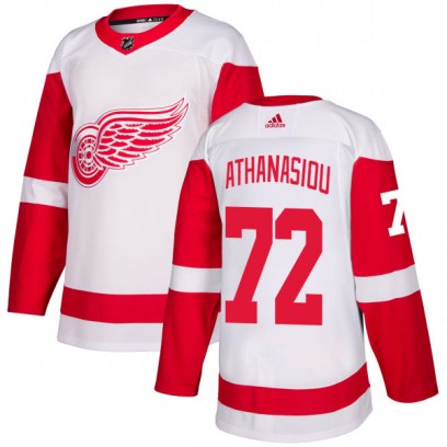 Men's Authentic Detroit Red Wings Andreas Athanasiou Adidas Jersey - White