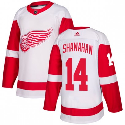 Men's Authentic Detroit Red Wings Brendan Shanahan Adidas Jersey - White