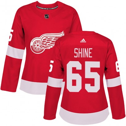Women's Authentic Detroit Red Wings Dominik Shine Adidas Home Jersey - Red