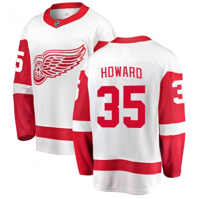 Men's Breakaway Detroit Red Wings Jimmy Howard Fanatics Branded Away Jersey - White