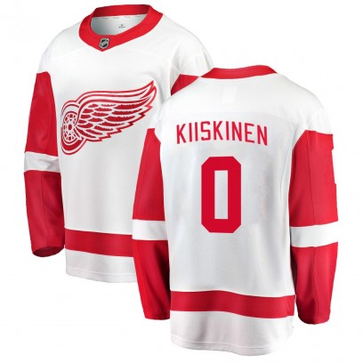 Men's Breakaway Detroit Red Wings Jesse Kiiskinen Fanatics Branded Away Jersey - White