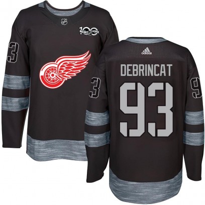 Men's Authentic Detroit Red Wings Alex DeBrincat 1917-2017 100th Anniversary Jersey - Black
