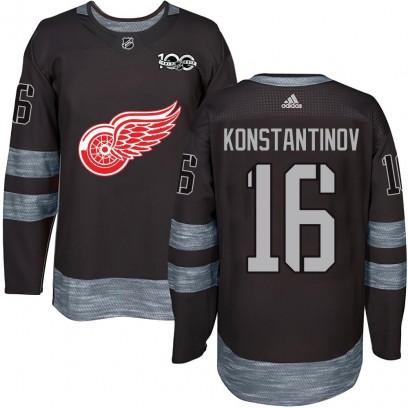 Men's Authentic Detroit Red Wings Vladimir Konstantinov 1917-2017 100th Anniversary Jersey - Black