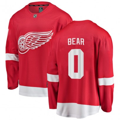 Men's Breakaway Detroit Red Wings Carter Bear Fanatics Branded Home Jersey - Red