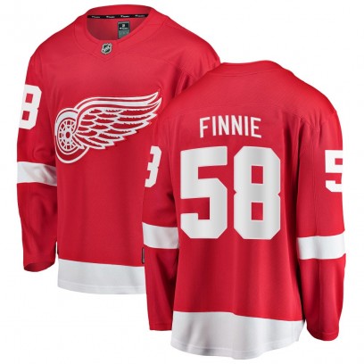 Men's Breakaway Detroit Red Wings Emmitt Finnie Fanatics Branded Home Jersey - Red