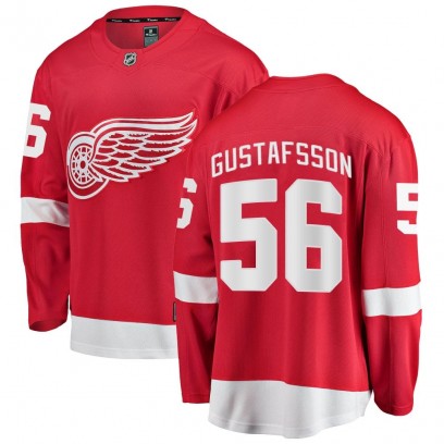 Men's Breakaway Detroit Red Wings Erik Gustafsson Fanatics Branded Home Jersey - Red