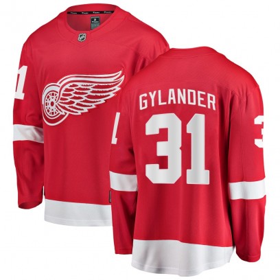 Men's Breakaway Detroit Red Wings Carter Gylander Fanatics Branded Home Jersey - Red