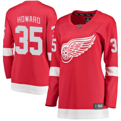 Women's Breakaway Detroit Red Wings Jimmy Howard Fanatics Branded Home Jersey - Red