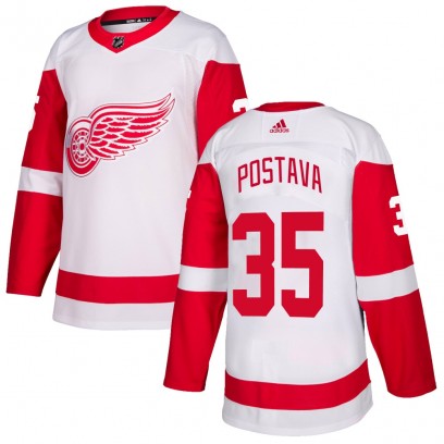 Youth Authentic Detroit Red Wings Michal Postava Adidas Jersey - White