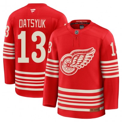 Men's Premium Detroit Red Wings Pavel Datsyuk Fanatics Centennial Jersey - Red