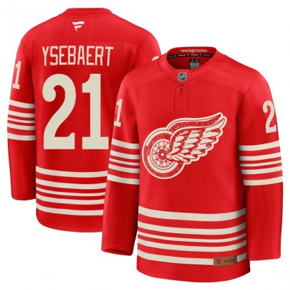 Men's Premium Detroit Red Wings Paul Ysebaert Fanatics Centennial Jersey - Red
