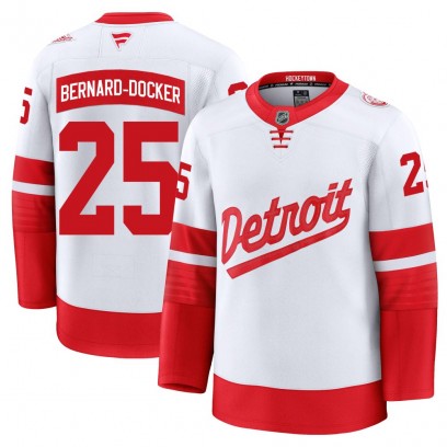 Men's Premium Detroit Red Wings Jacob Bernard-Docker Fanatics 2025 Stadium Series Jersey - White