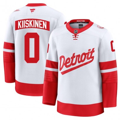 Men's Premium Detroit Red Wings Jesse Kiiskinen Fanatics 2025 Stadium Series Jersey - White