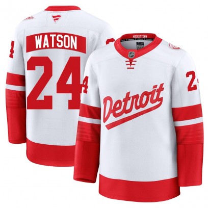 Men's Premium Detroit Red Wings Austin Watson Fanatics 2025 Stadium Series Jersey - White