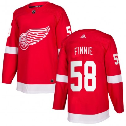 Youth Authentic Detroit Red Wings Emmitt Finnie Adidas Home Jersey - Red