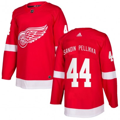 Youth Authentic Detroit Red Wings Axel Sandin Pellikka Adidas Home Jersey - Red