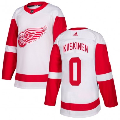 Men's Authentic Detroit Red Wings Jesse Kiiskinen Adidas Jersey - White