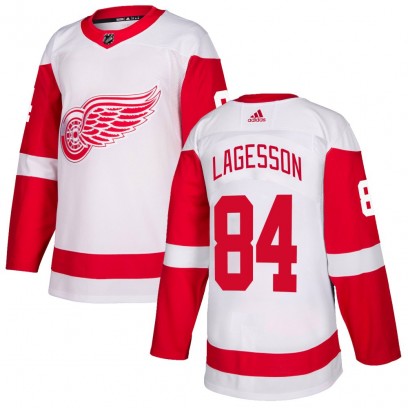 Men's Authentic Detroit Red Wings William Lagesson Adidas Jersey - White