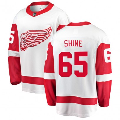 Youth Breakaway Detroit Red Wings Dominik Shine Fanatics Branded Away Jersey - White