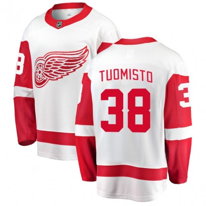 Youth Breakaway Detroit Red Wings Antti Tuomisto Fanatics Branded Away Jersey - White