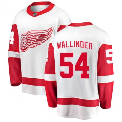 Youth Breakaway Detroit Red Wings William Wallinder Fanatics Branded Away Jersey - White