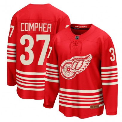 Men's Breakaway Detroit Red Wings J.T. Compher Fanatics Centennial Jersey - Red
