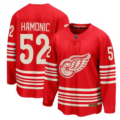 Men's Breakaway Detroit Red Wings Travis Hamonic Fanatics Centennial Jersey - Red