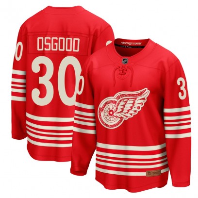 Men's Breakaway Detroit Red Wings Chris Osgood Fanatics Centennial Jersey - Red