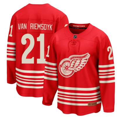 Men's Breakaway Detroit Red Wings James van Riemsdyk Fanatics Centennial Jersey - Red