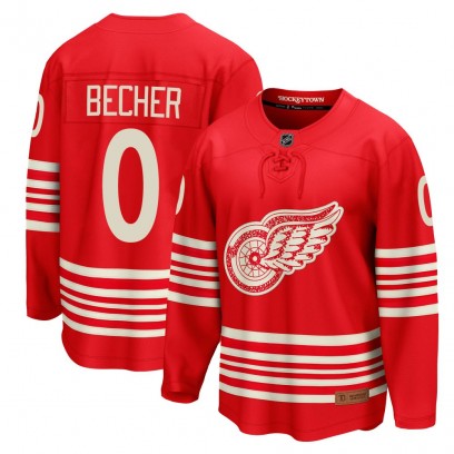 Youth Breakaway Detroit Red Wings Ondrej Becher Fanatics Centennial Jersey - Red