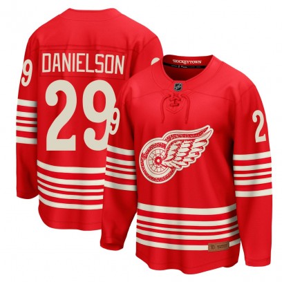 Youth Breakaway Detroit Red Wings Nate Danielson Fanatics Centennial Jersey - Red