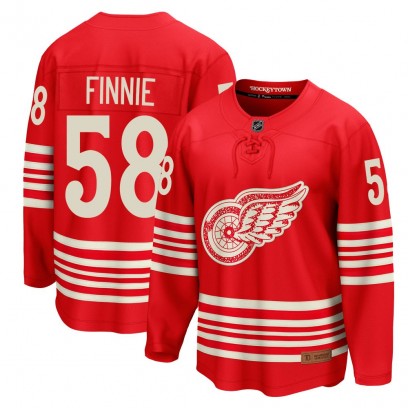 Youth Breakaway Detroit Red Wings Emmitt Finnie Fanatics Centennial Jersey - Red