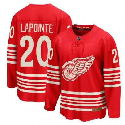 Youth Breakaway Detroit Red Wings Martin Lapointe Fanatics Centennial Jersey - Red
