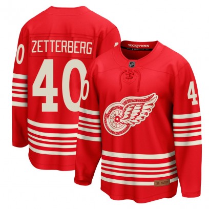 Youth Breakaway Detroit Red Wings Henrik Zetterberg Fanatics Centennial Jersey - Red