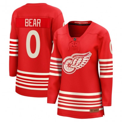 Women's Breakaway Detroit Red Wings Carter Bear Fanatics Centennial Jersey - Red