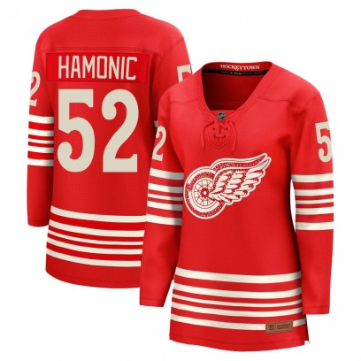 Women's Breakaway Detroit Red Wings Travis Hamonic Fanatics Centennial Jersey - Red