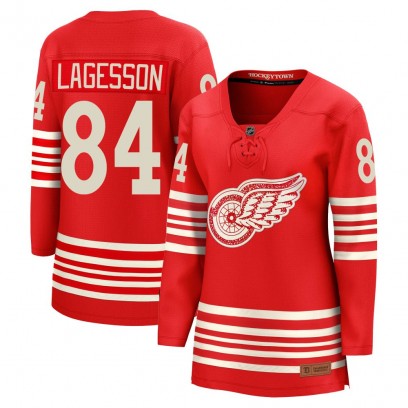 Women's Breakaway Detroit Red Wings William Lagesson Fanatics Centennial Jersey - Red