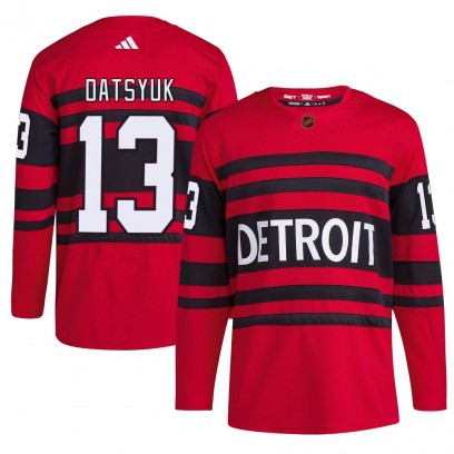 Men's Authentic Detroit Red Wings Pavel Datsyuk Adidas Reverse Retro 2.0 Jersey - Red