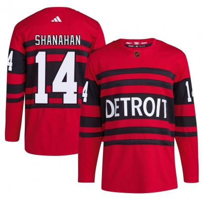 Men's Authentic Detroit Red Wings Brendan Shanahan Adidas Reverse Retro 2.0 Jersey - Red