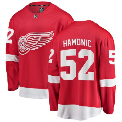 Youth Breakaway Detroit Red Wings Travis Hamonic Fanatics Branded Home Jersey - Red