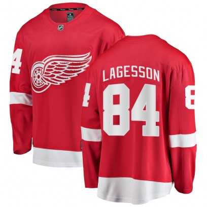 Youth Breakaway Detroit Red Wings William Lagesson Fanatics Branded Home Jersey - Red