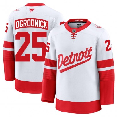 Youth Premium Detroit Red Wings John Ogrodnick Fanatics 2025 Stadium Series Jersey - White