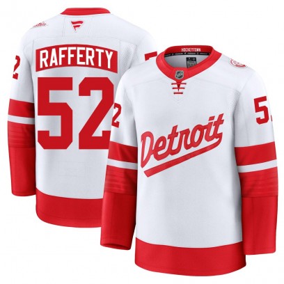 Youth Premium Detroit Red Wings Brogan Rafferty Fanatics 2025 Stadium Series Jersey - White